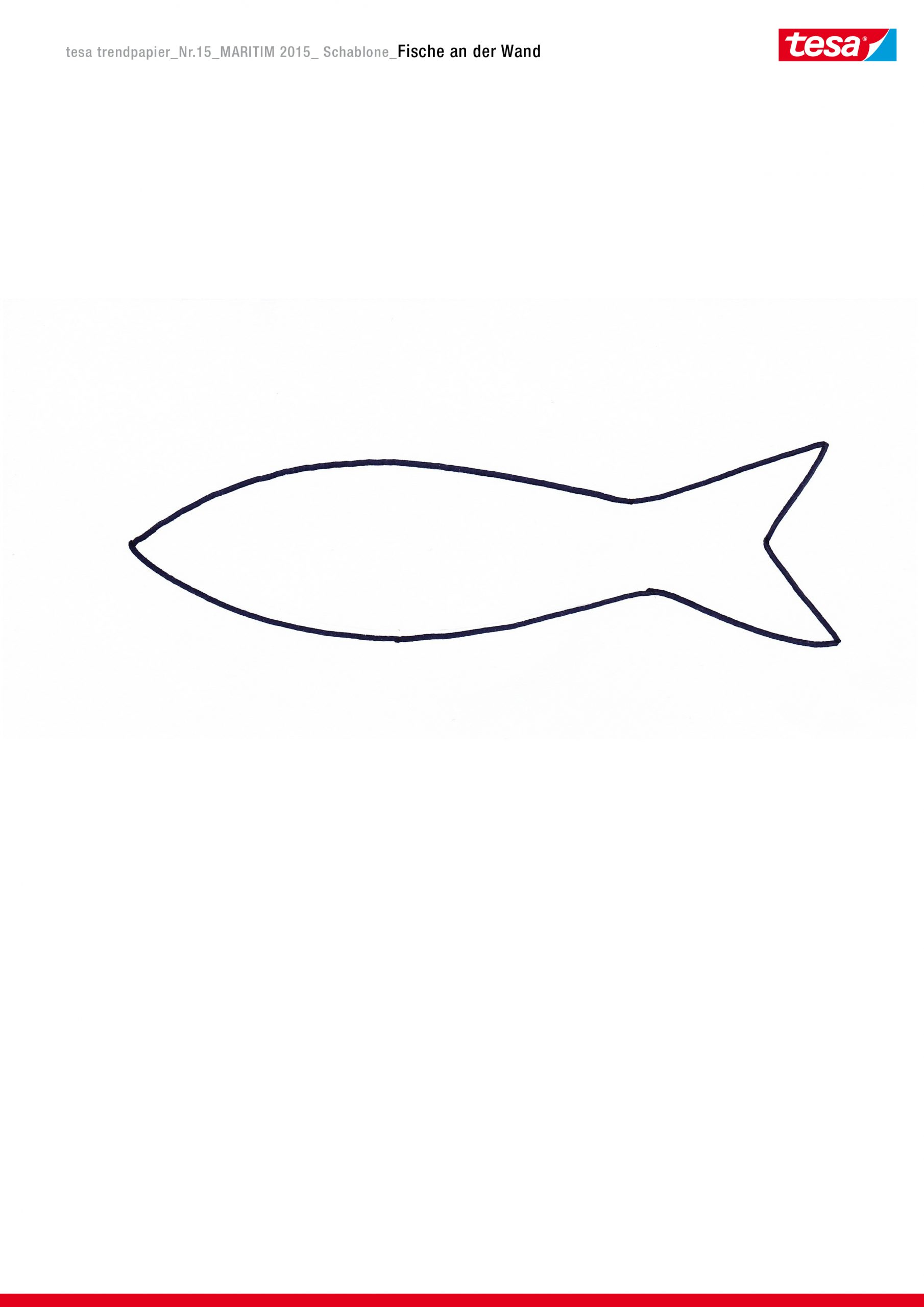 Unterwasserwelt - Fische An Der Wand - Tesa verwandt mit Schablone Fisch