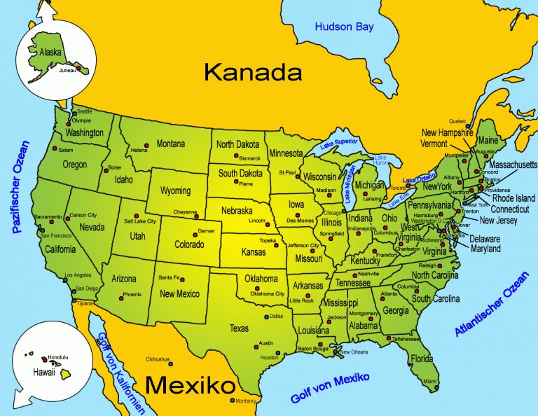 Usa: Landkarte | Länder | Usa | Goruma verwandt mit Nordamerika Karte