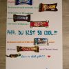 Vatertag Mars Milky Way Lion Snickers Kit Kat Knoppers Twix innen Selbstgemachte Geschenke Zum Vatertag