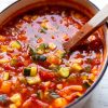 Vegetarische Gemüsesuppe in Schnelle Leckere Rezepte Ohne Fleisch