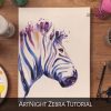 Video: Zebramalerei Mit Acryl In 2020 | Acryl Malen, Bunte innen Malen Lernen Videos