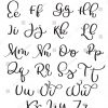 Vintage Alphabet On White Background. Hand Drawn Calligraphy verwandt mit Buchstaben Verschnörkelt