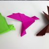 Vogel Falten, Diy | 3 Arten Vögel Zu Basteln, Origami innen Fliegender Vogel Basteln