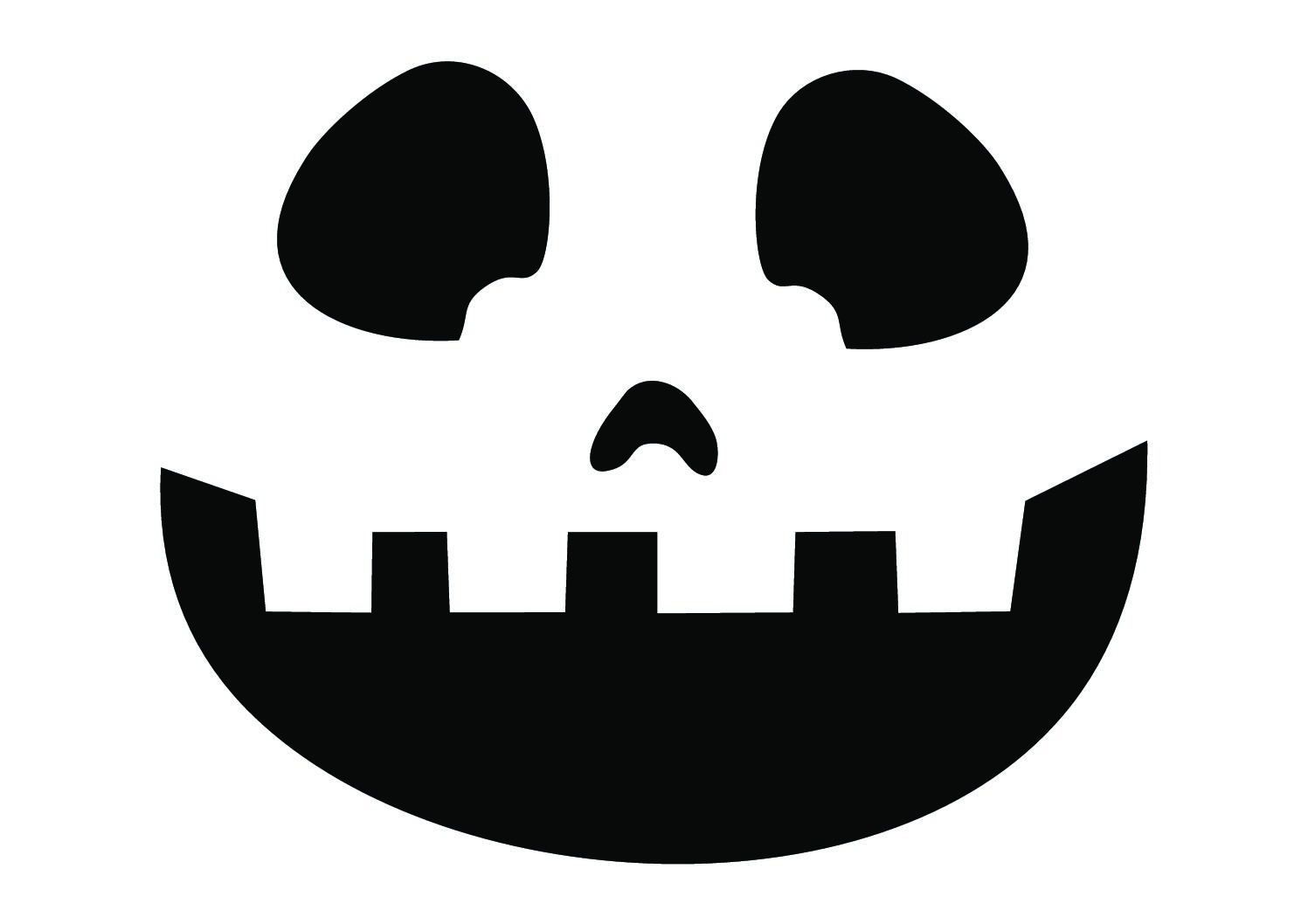 Vorlagen Für Halloween – 10 Kürbis Gesichter - Hobbyfuchs innen Halloween Gesichter Vorlagen