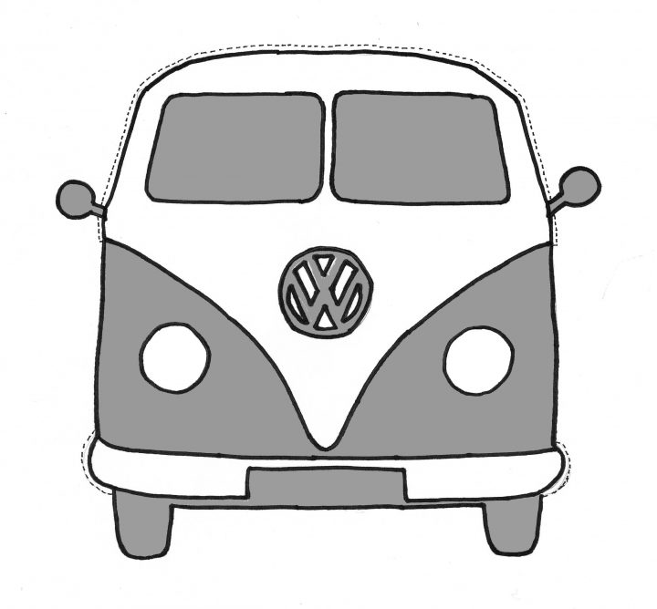 Vw Bus Printable! (Mit Bildern) | Malvorlage Auto bei Vw Bus Ausmalbild