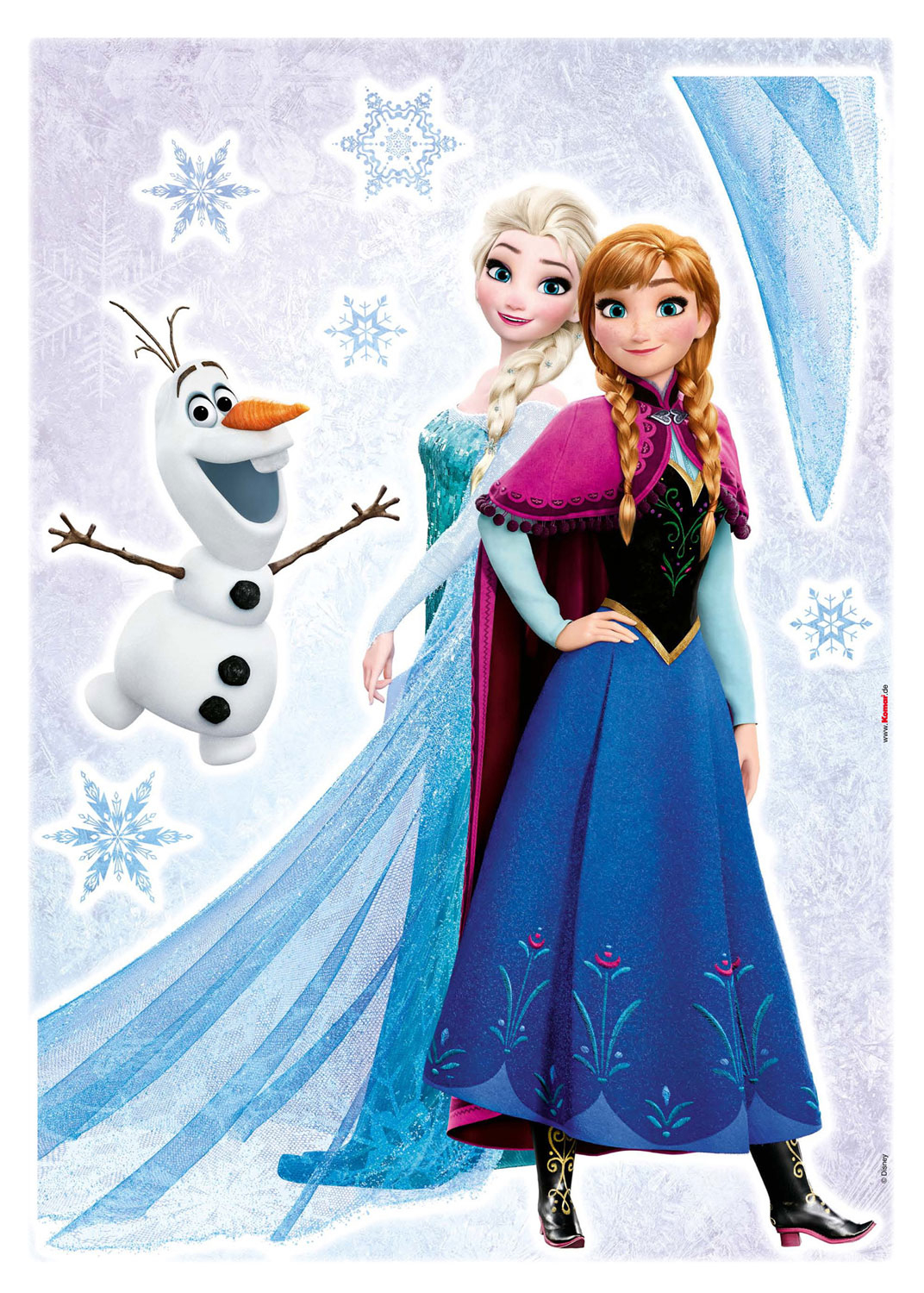 Wandsticker Eiskönigin Frozen Sisters bestimmt für Anna Und Elsa Bilder