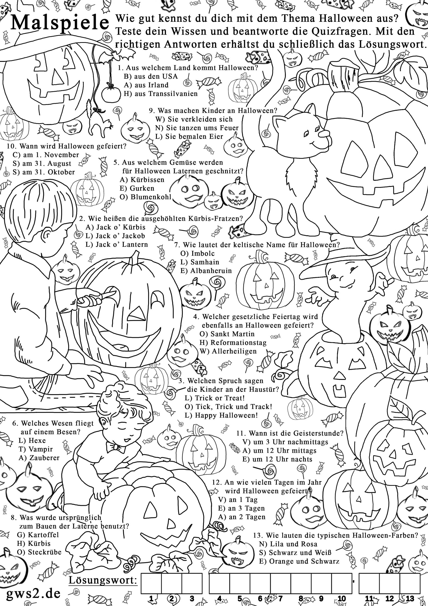 Was Wird An Halloween Gefeiert? Rätselspiele Für Kinder in Halloween Geschichten Für Kindergartenkinder