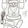 Weihnachtliche Bastelvorlagen | Bastelfrau ® mit Weihnachtsmann Bastelvorlage
