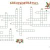 Weihnachtliches Kreuzworträtsel (Mit Bildern ganzes Kostenlose Kreuzworträtsel