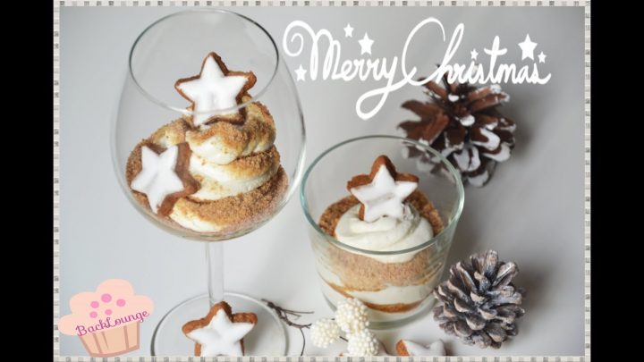 Weihnachtsdessert Schnell &amp; Einfach / Mascarpone Zimt Creme Nachtisch /  Last Minute Christmas 2015 in Schnelle Einfache Weihnachtsdessert