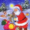 Weihnachtskarte 3 - Weihnachtsmann Und Glückliche Kinder ganzes Weihnachtskarte Für Kinder
