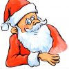 Weihnachtsmann Klassisch Rot Weiss — Agnes Live-Karikaturen für Comic Weihnachtsmann