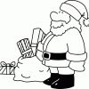 Weihnachtsmann Mit Geschenken Ausmalbild &amp; Malvorlage (Comics) verwandt mit Weihnachtsmann Schablone