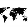 Weltkarte Einfarbig | Meine-Weltkarte bestimmt für Weltkarte Blanko