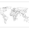 Weltkarte Flaggen (Grau) | Meine-Weltkarte über Weltkarte Ausmalen