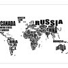 Weltkarte Namen (Farbig) Designen | Meine-Weltkarte verwandt mit Weltkarte Farbig
