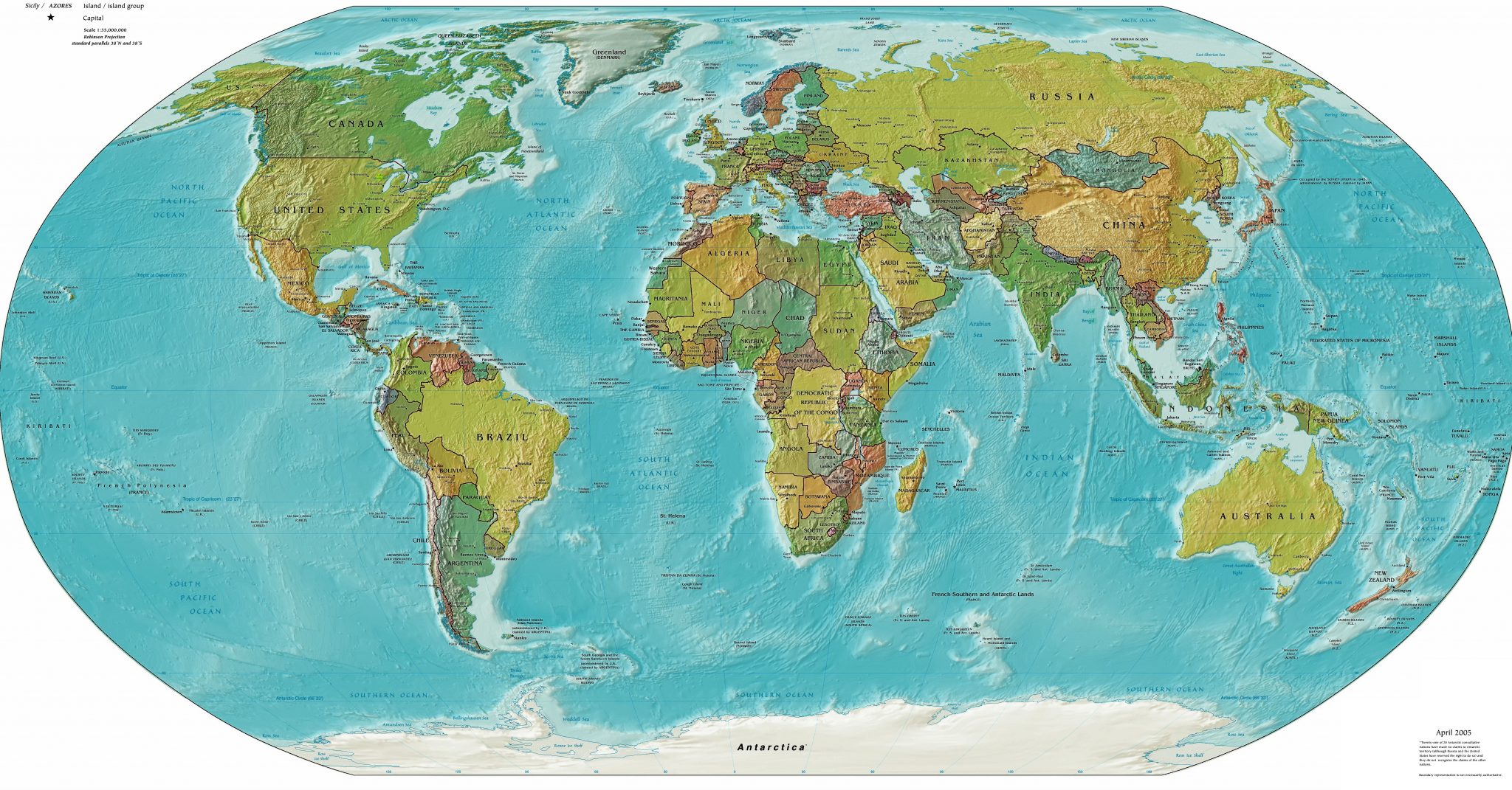 Weltkarte Länder Beschriftet Deutsch - kinderbilder.download