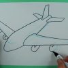 Wie Zeichnet Man Ein Flugzeug? Zeichnen Für Kinder mit Ausmalbild Düsenjet