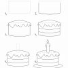 Wie Zeichnet Man Eine Geburtstagstorte? - Schritt Für bei Geburtstagstorte Malen