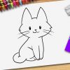 Wie Zeichnet Man Eine Katze - Katze Zeichnen Lernen innen Katze Malen Einfach