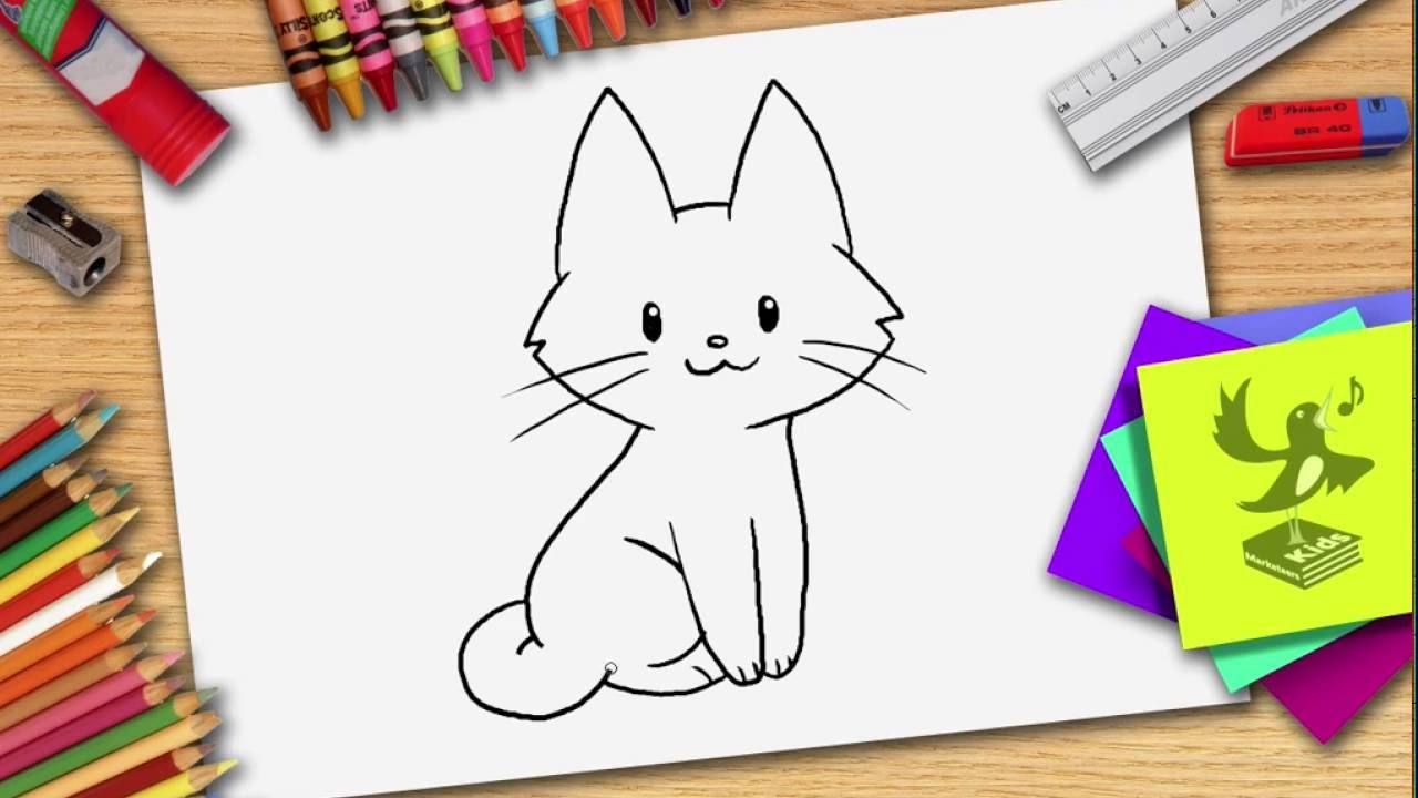Wie Zeichnet Man Eine Katze - Katze Zeichnen Lernen mit Katzengesicht Zeichnen