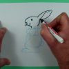 Wie Zeichnet Man Einen Einfachen Osterhasen ? Zeichnen Für Kinder für Osterhasen Zeichnen