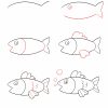 Wie Zeichnet Man Einen Fisch - Ausmalbilder Kostenlos innen Fische Basteln Vorlagen