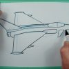 Wie Zeichnet Man Einen Kampfjet ? Zeichnen Für Kinder über Düsenjet Zum Ausmalen