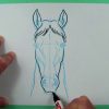 Wie Zeichnet Man Einen Pferdekopf Von Vorn? Zeichnen Für Kinder. über Pferdekopf Malen