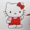 Wie Zeichnet Man Hello Kitty verwandt mit Hello Kitty Zeichnen