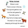Winter Animals Lesson Plan - Play Learn Love | Gedichte Für bestimmt für Englische Geburtstagsgedichte