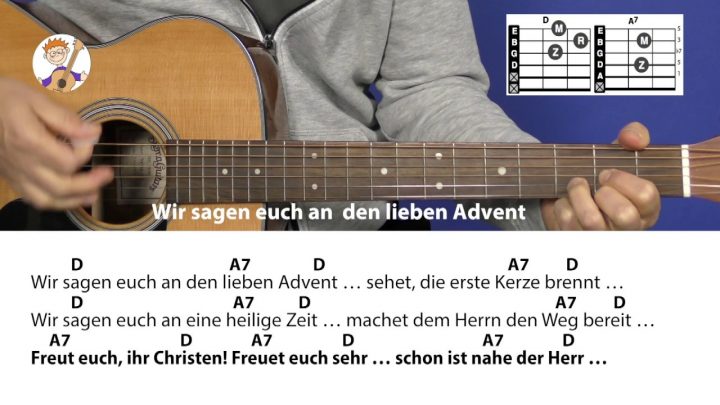 Wir Sagen Euch An Den Lieben Advent, Adventslied Mit Akkorden & Text