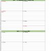 Wochen-Kalender 2019 über Tageskalender Zum Ausdrucken