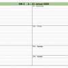 Wochen-Kalender 2020 innen Tageskalender Zum Ausdrucken