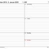 Wochenkalender 2020 Als Pdf-Vorlagen Zum Ausdrucken über Wochenkalender Zum Ausdrucken Kostenlos
