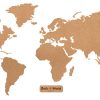 Xxl-Weltkarte Aus Kork Als Pinnwand: „Corkworld“ (210X105 Cm) für Weltkarte Umrisse