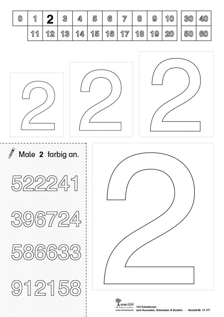 Zahlen Zum Ausschneiden kinderbilder.download