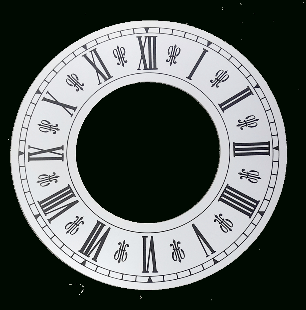 Zahlenreif Zifferblatt Für Uhren Römische Zahlen 110Mm Außen-Ø mit Uhr Römische Zahlen