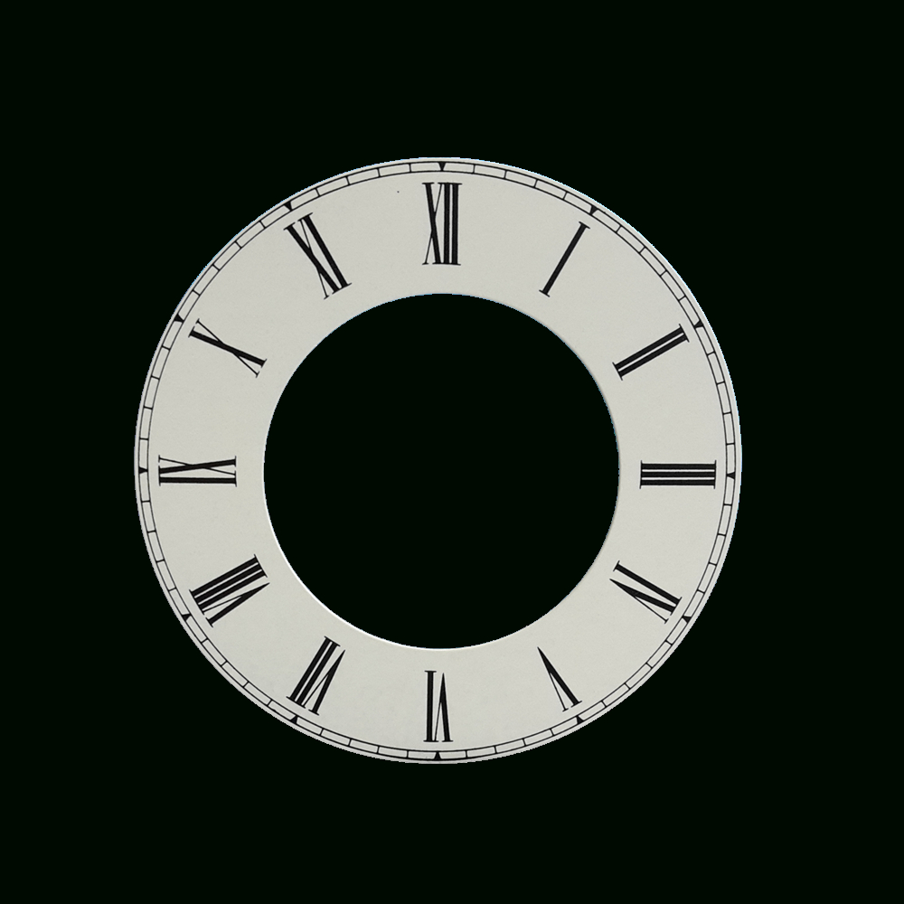 Zahlenreif Zifferblatt Weiß Für Uhren Römische Zahlen Ø 100 Mm verwandt mit Römische Zahlen Uhr