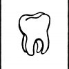 Zahn - Kiddimalseite ganzes Ausmalbild Zahn