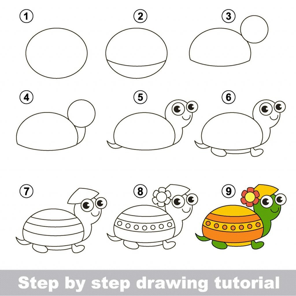Zeichnen Lernen Für Kinder: Schritt-Für-Schritt-Anleitungen ganzes Malen Für Kleinkinder