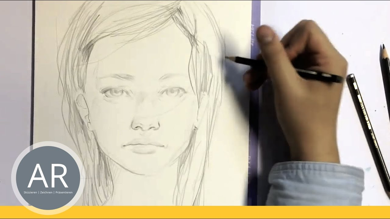 Zeichnen Lernen - Portrait Zeichnen - Akademie Ruhr Tutorial mit Wie Lerne Ich Zeichnen