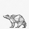Zeichnen Linie Kunst-Bär-Tier-Clipart - Geometrische Form mit Geometrische Formen Zeichnen