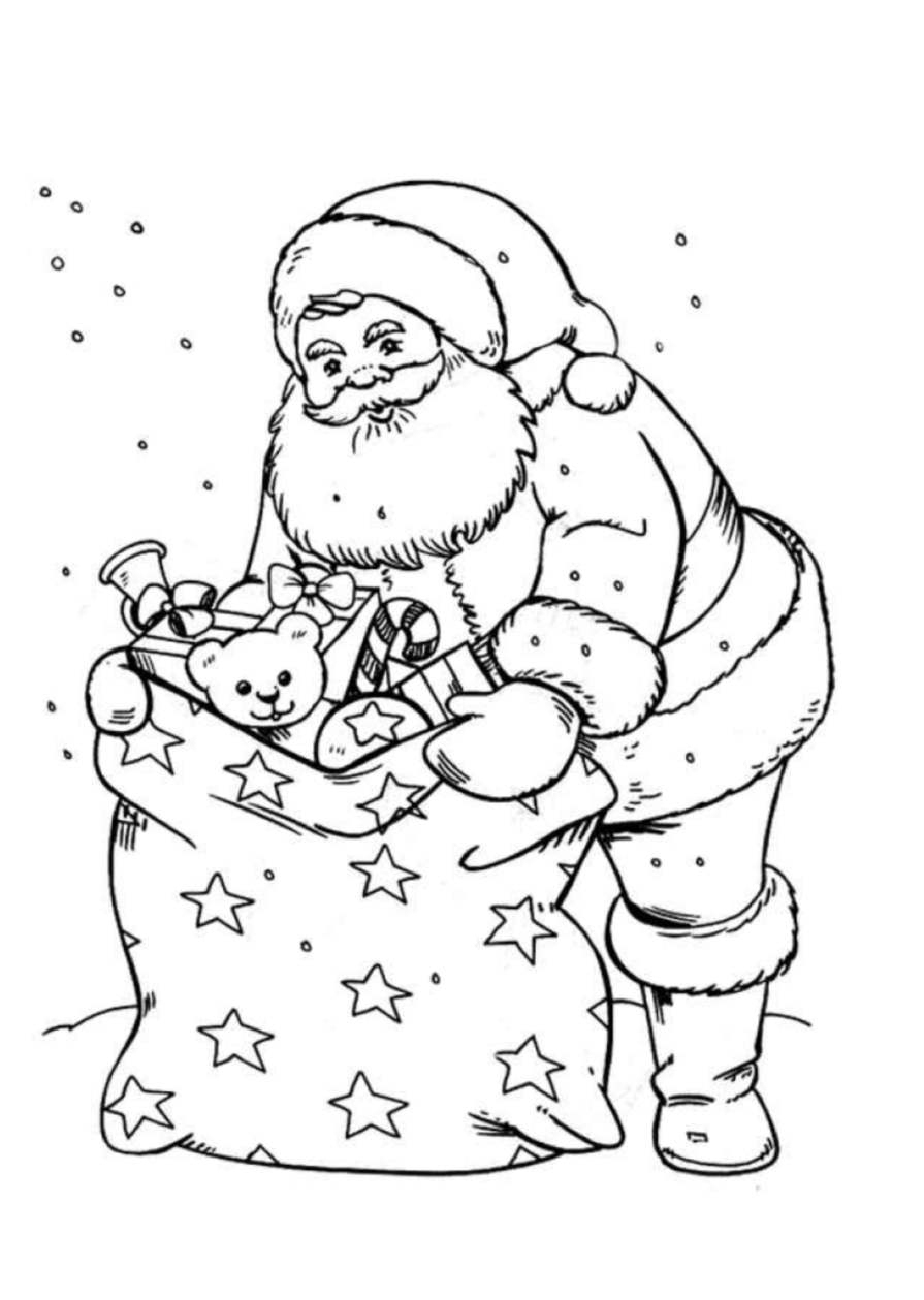 Zeichnungen Zum Ausmalen Und Ausdrucken - Malvorlagen Für Kinder bestimmt für Bilder Vom Weihnachtsmann Zum Ausdrucken