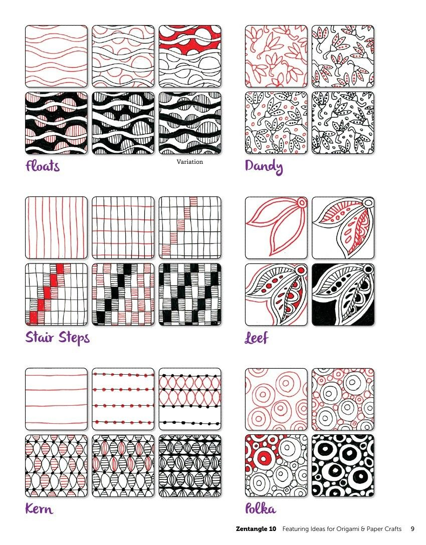 Zentangle 10 | Zentangle Muster, Verflechtung Muster bestimmt für Muster Zum Malen
