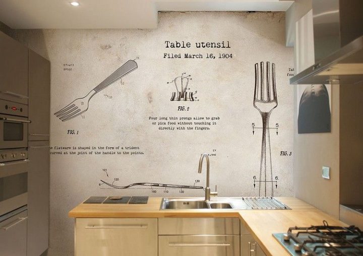 wandgestaltung küche beispiele