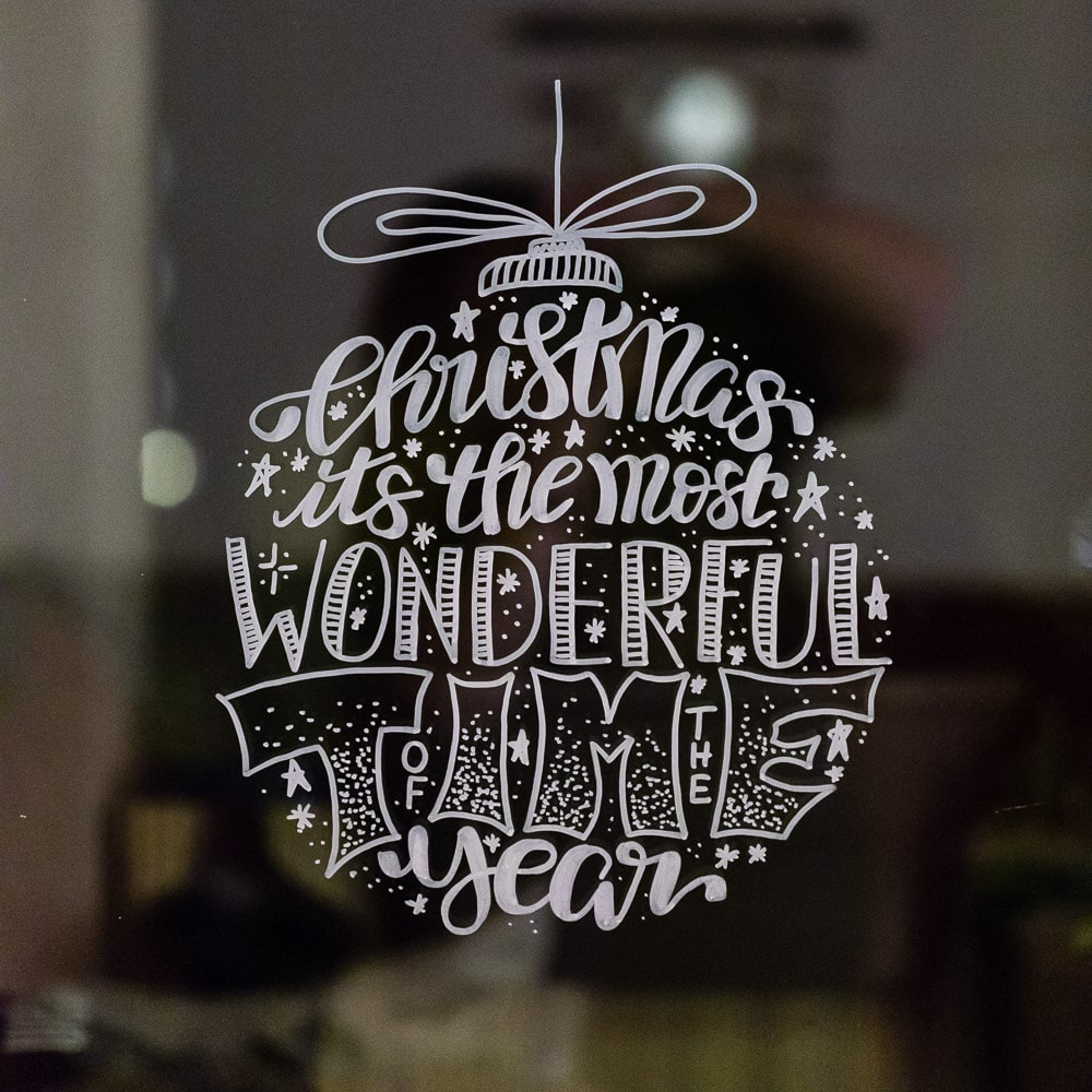 Lettering Weihnachtskugeln Als Fensterbilder Vorlage für Fensterbilder Weihnachten Vorlagen Download