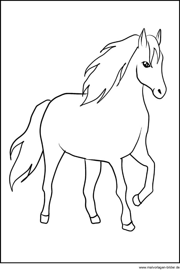 Pferd - Window Color Vorlage Zum Ausdrucken verwandt mit Ausmalbilder Pferde Kostenlos Ausdrucken