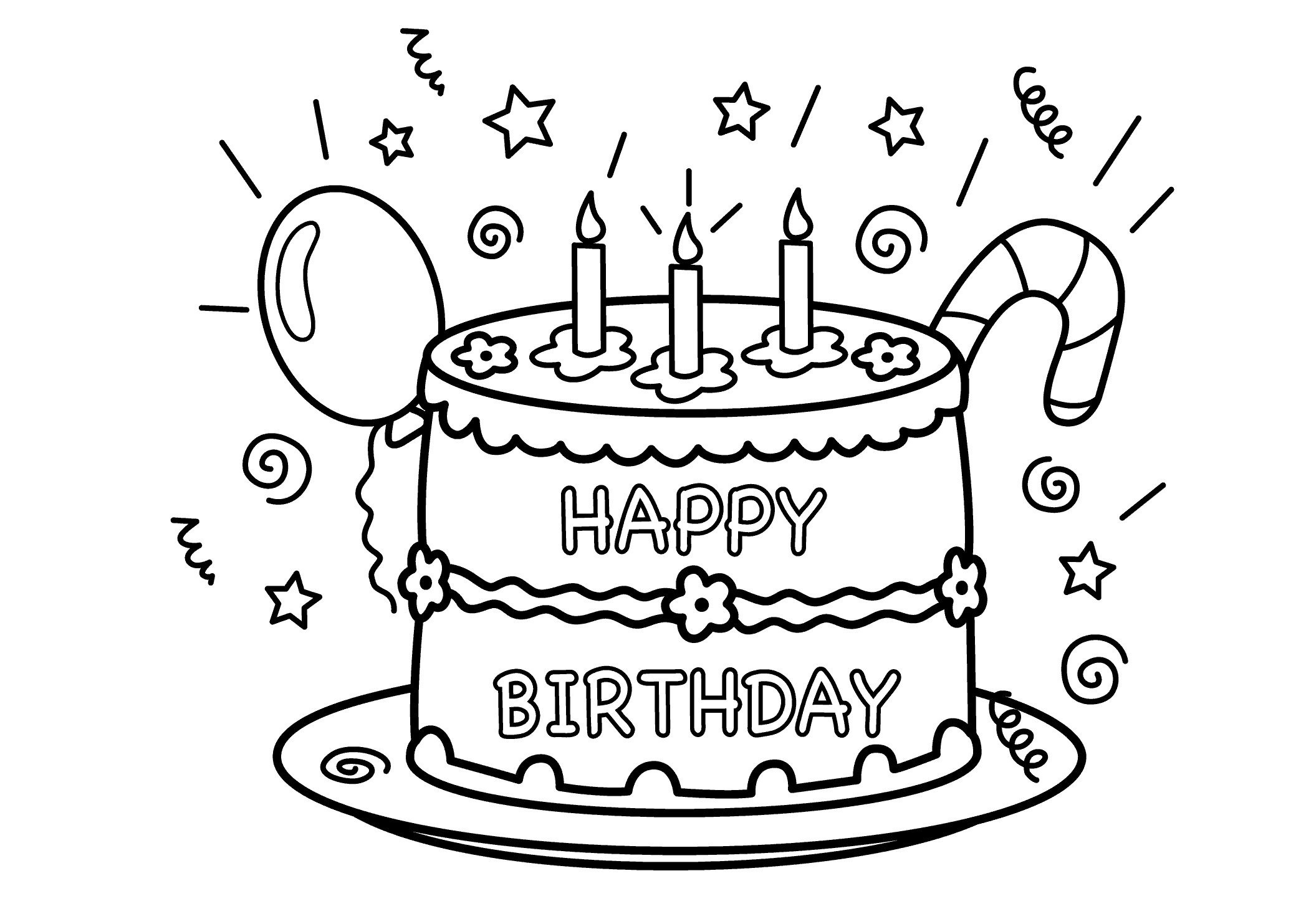 20 Besten Ideen Ausmalbilder Geburtstagstorte - Beste bestimmt für Ausmalbilder Geburtstagstorte