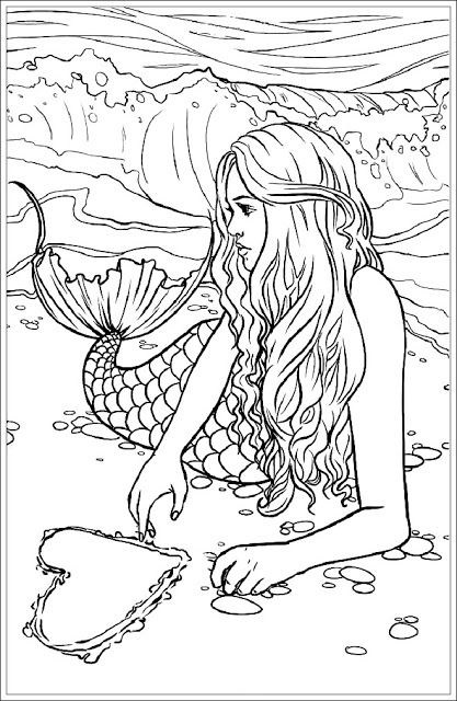 20 Mandalas Meerjungfrau Zum Ausmalen - Bilder Zu ganzes Meerjungfrau Zeichnen Kinder